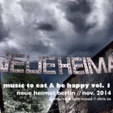 music to eat & be happy vol.1 // neue heimat berlin 11.14