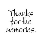 Thanks for the memories