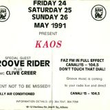 FAZ Athens Dance - Groove Rider - 25/05/1991 (cassette/tape)