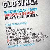 tINI & the Gang Closing - Enzo Siragusa Live @ Sirocco Beach, Ibiza - 19.09.12