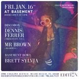 DJ Mr Brown - Opening Set For Dennis Ferrer At Basement 1.16.15 - Disco Mix - All Vinyl