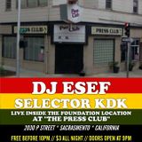 DJ ESEF, SELECTOR KDK & RAS MATTHEW LIVE @ PRESS CLUB DEC. 2013 W/ SPECIAL GUEST MC "L-SKI"