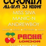 Andrewboy & Manic N - Live @ Pacha London Coronita All-Star Dj Party 2013.01.11.