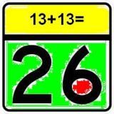 13+13=26