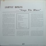Lightnin' Hopkins – Sings The Blues / United Artists GXF 37 Japan / 1978 SideB