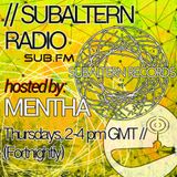 Mentha - Subaltern Radio 02/04/2015 on SUB.FM