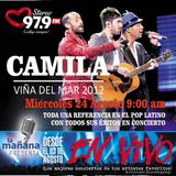 26-08-15 - #LaMañanaPresenta #ENVIVO #Camila #ViñaDelMar2012