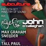 Sneijder - Live @ The Gallery, Ministry of Sound (London, UK) - 26.10.2012