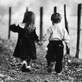We take each others hands, like children