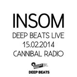DEEP BEATS live 15.02.14 @ CannibalRadio - INSOM