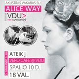 Akustinės muzikos vakaras su Alice Way - ištraukos (2012-10-10)