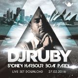 DJ Ruby - Live at Norti Vikings Boat Party (Sydney Harbour Australia) - 27-Feb-2016