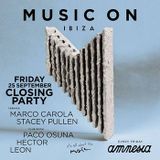 Marco Carola - Live @ MUSIC ON Closing 2015 (Amnesia, Ibiza) - 25-SEP-2015