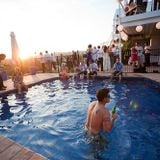 pool sunset party deep,sexy house