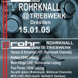 Hanson & Schrempf live ROHRKNALL @ Triebwerk DD 25.01.2005