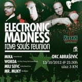 Mili Sefic - Live @ Electronic Madness (October 2012) - OKC Abrasevic, Mostar BiH