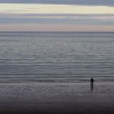 Even a warm sun could not mellow the North Sea breeze