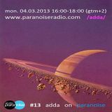 #13 show by adda on www.paranoiseradio.com 04.03.2013