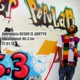 INTERVIEW ON DESDE EL GHETTO EN VIVO (ALBA CIUDAD 27-01-13) / ENTREVISTA EN VIVO CON GEORGE DREAD