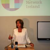 Joan Burton receives mixed reception at Dublin Trans Right's conference.