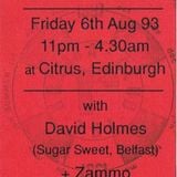 David Holmes Rhumba, 6th Aug '93 Citrus Club @ Edinburgh