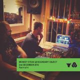 Monkey Steak Live at Boundary Object. 2nd Dec 2012. Part 4 of 4