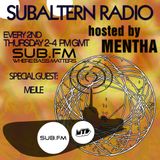 Mentha b2b Mejle - Subaltern Radio 30/10/14 on SUB FM