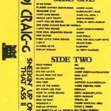 DJ Craig G Sneekin' Up On That Ass Pt. II Side A