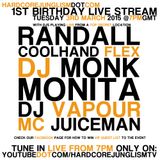 Coolhand Flex Live @ Hardcore Junglism 1st Birthday Live stream 030315 - www.hardcorejunglism.com