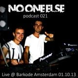 No One Else Podcast 021 - Live @ Barkode Amsterdam 01.10.13