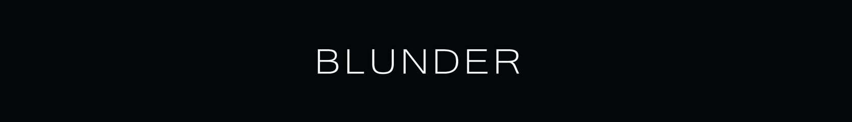 Mixcloud banner for @blunder