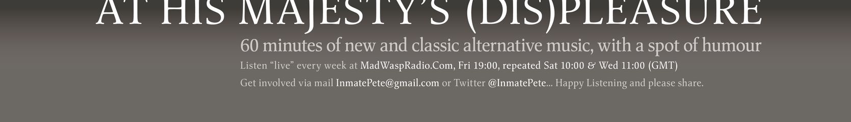 Mixcloud banner for @Displeasure
