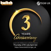 3 Year Twitch Anniversary and 2k follower celebration
