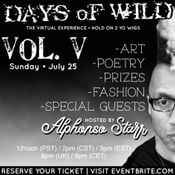 Days Of Wild Zoom Party 25th July 2021