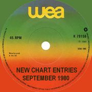 NEW CHART ENTRIES FOR SEPTEMBER 1980