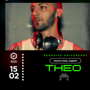 Beenoise 15th Anniversary at @TWELVE Club Cagliari with Theo M