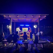Sound session by DJ KENSEI and SINSEN for Chiyo’s Live paint at Utopia Charcoal Square.（桃源郷炭窯広場）