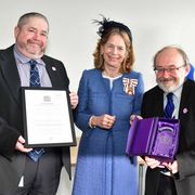 18.04.24 - The Lord-Lieutenant of Kent Lady Colgrain talks to Tony Weaver about the King's Award