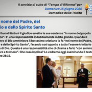 Domenica 15-6-2025 - Servizio di culto evang. riformato