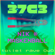 Nik @ 37C3 Maskenball (toilet rave)