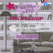 WOTD: DISCIPLESHIP - 04/18/2026
