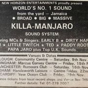 Killamanjaro • 15.11.1985 @ Marcus Garvey Center • Nottingham