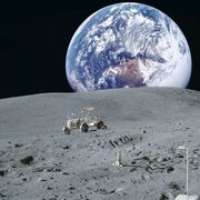 La Terra vista dalla Luna del 24 Marzo 2025