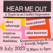 Hear Me Out: A teach-in on conflict expression (19.11.23)
