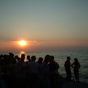 Poolside Frequencies at Sunset
