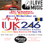 I Love Music Productions presents The Legendary Chris Washington on UK246.com Barbados July 23rd
