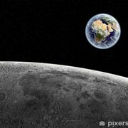 La Terra vista dalla Luna del 5 Maggio 2025