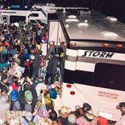 RVs after dark