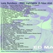 Lazy Sundays - 2025 highlights
