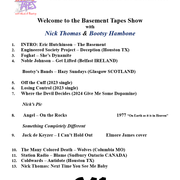 Show #641 The Basement Tapes with Nick & Bootsy